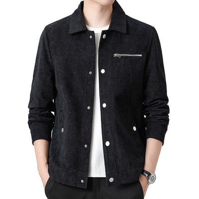 Hochwertige Herren-Übergangsjacke aus klassischem Samt