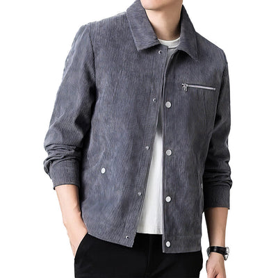 Hochwertige Herren-Übergangsjacke aus klassischem Samt