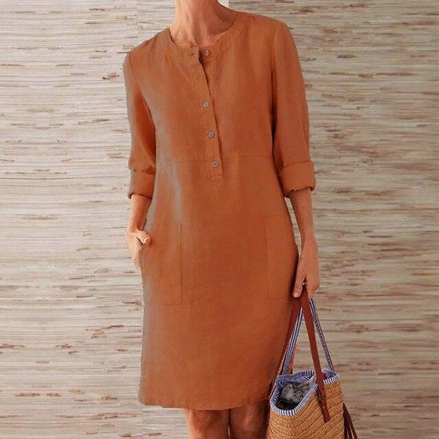 Ottilie | Schick Vielseitig Damen Midikleid