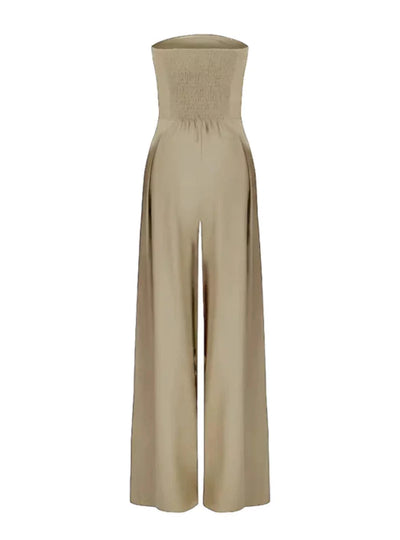 Eleganter trägerloser Damen Jumpsuit in Dunkelblau – Perfekt für Abendveranstaltungen & Partys