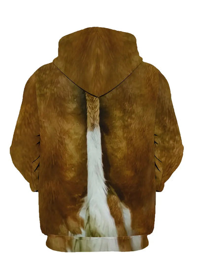 Kapuzenpullover – Kuhmuster – Lustig – Pullover mit Kapuze – Herren-Kapuzenpullover