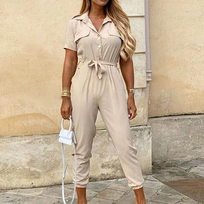 Jumpsuit mit Gürtel für Damen