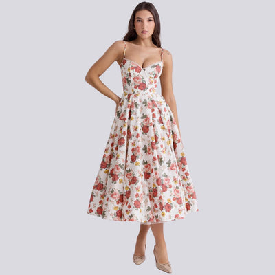 MIRAVO | Elegantes Maxikleid mit Tüllrock