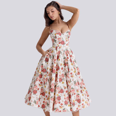 MIRAVO | Elegantes Maxikleid mit Tüllrock