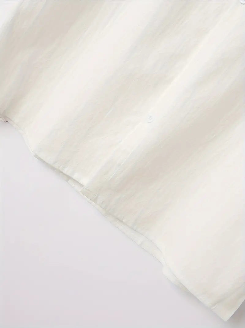 Kurzarmhemd – schlicht – mit Kragen – geknöpft – Herrenhemd