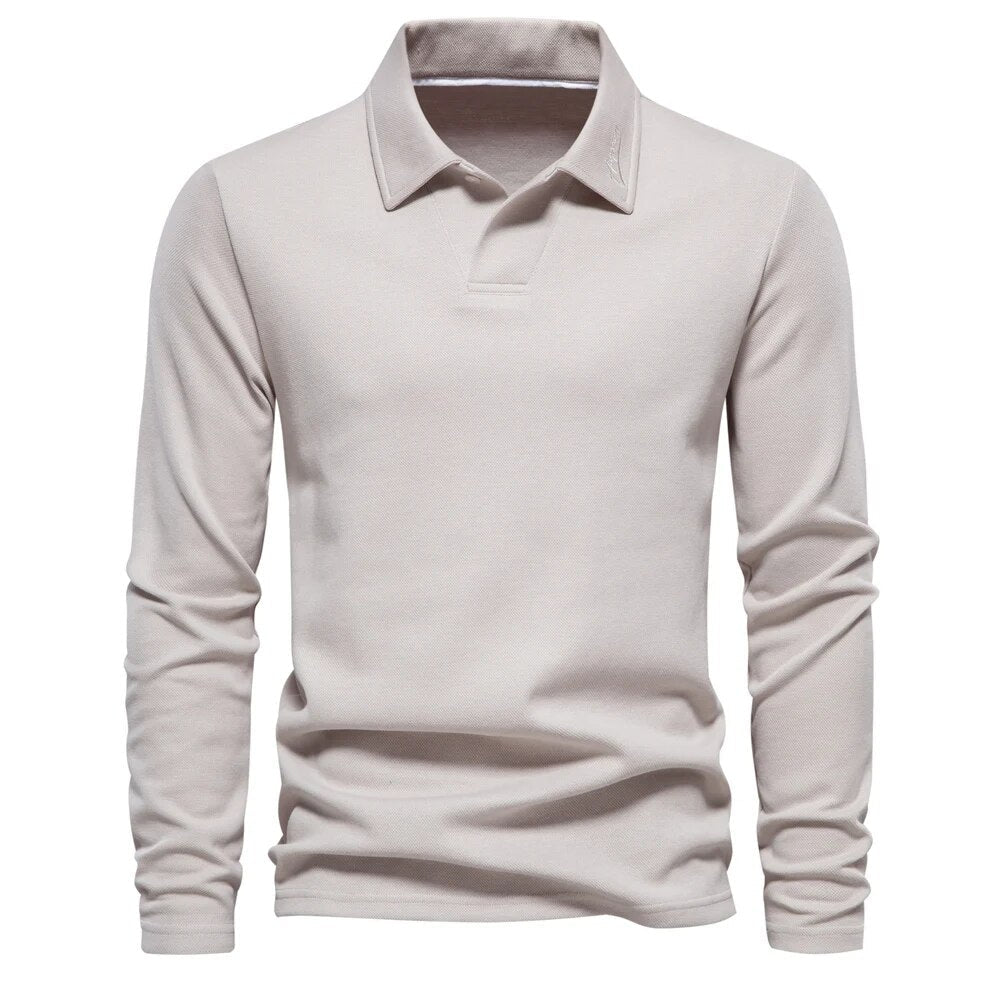 Langarm-Polo | Umlegekragen | Pullover | Polohemd | Herrenhemden