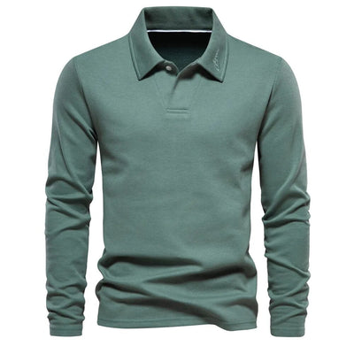 Langarm-Polo | Umlegekragen | Pullover | Polohemd | Herrenhemden