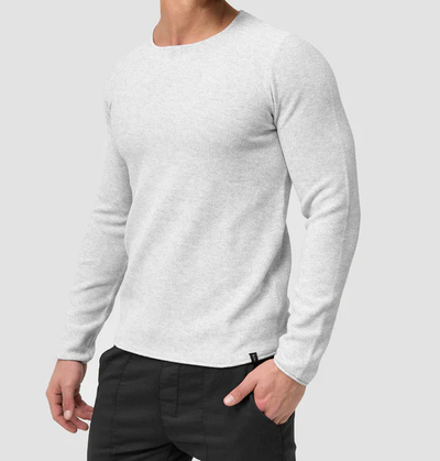 Langarm-Shirt – Lässiger Rundhalspullover für Männer