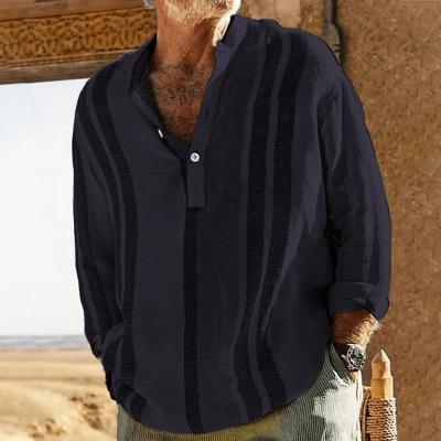 Langarmhemd | Knopfleiste | Lockere Passform | Freizeithemd | Herrenhemden