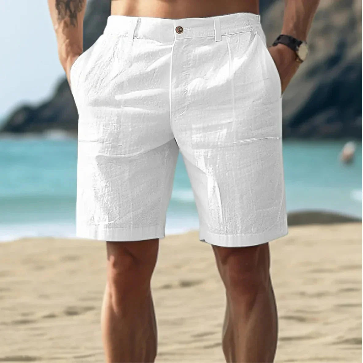Leinen Shorts für Männer