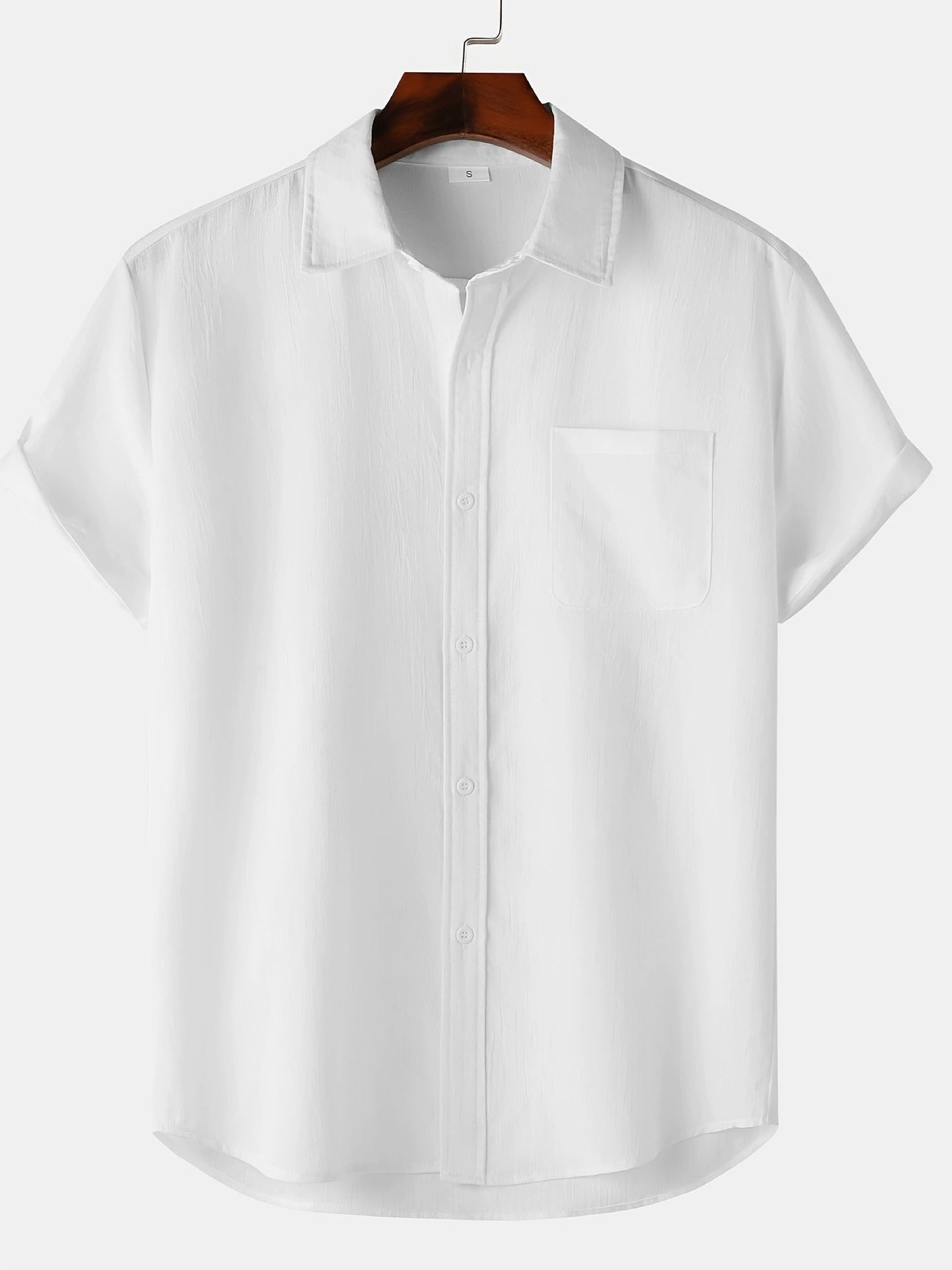 Leinenhemd - Kurzarm - Button-Up - Sommerhemd - Herrenhemden