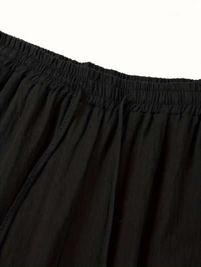 Leinenhose | Elastischer Bund | Kordelzug | Locker sitzende Hose | Herrenhose