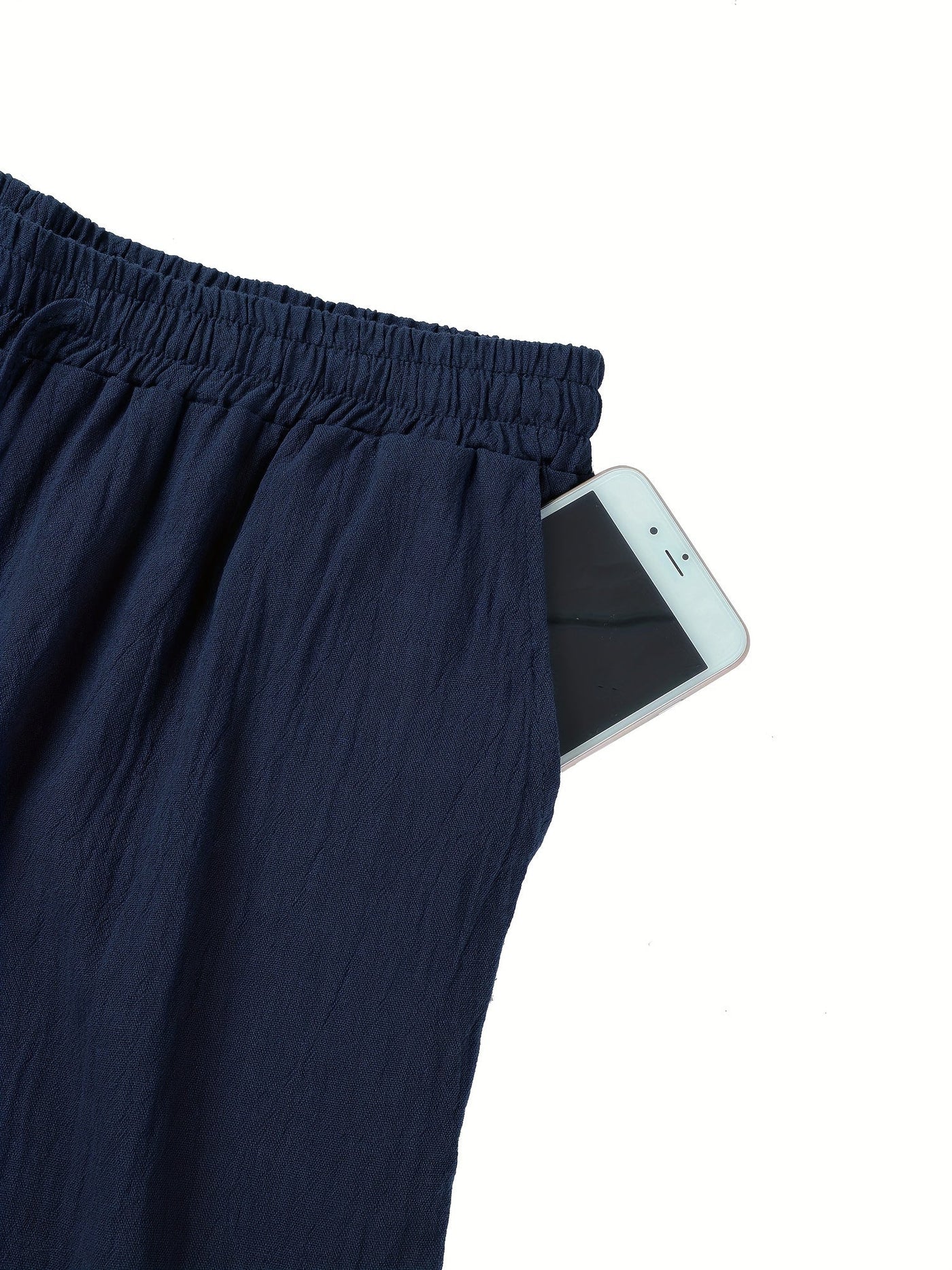 Leinenhose | Elastischer Bund | Kordelzug | Locker sitzende Hose | Herrenhose