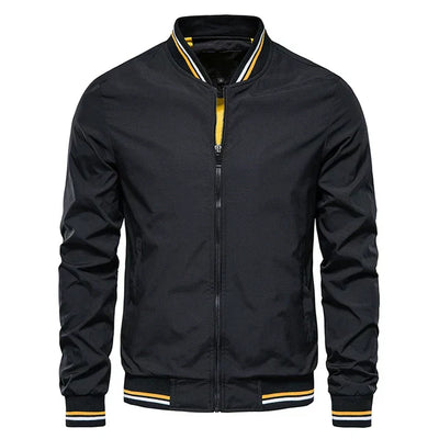 Winddichte jacke für männer mit rollkragenpullover
