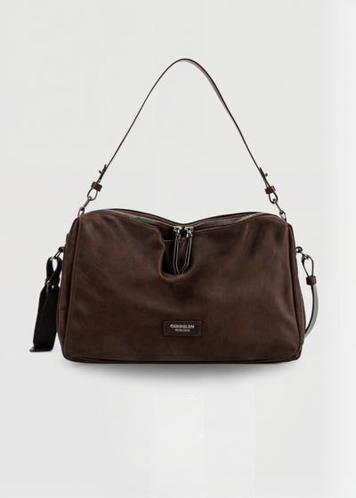 Vegane Wildleder Umhängetasche Damen – Kompakte Bucket Bag mit Reißverschluss