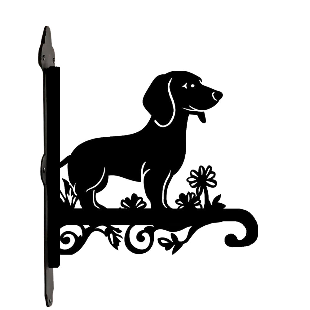 Dachshund Metall Pflanzständer zum Hängen