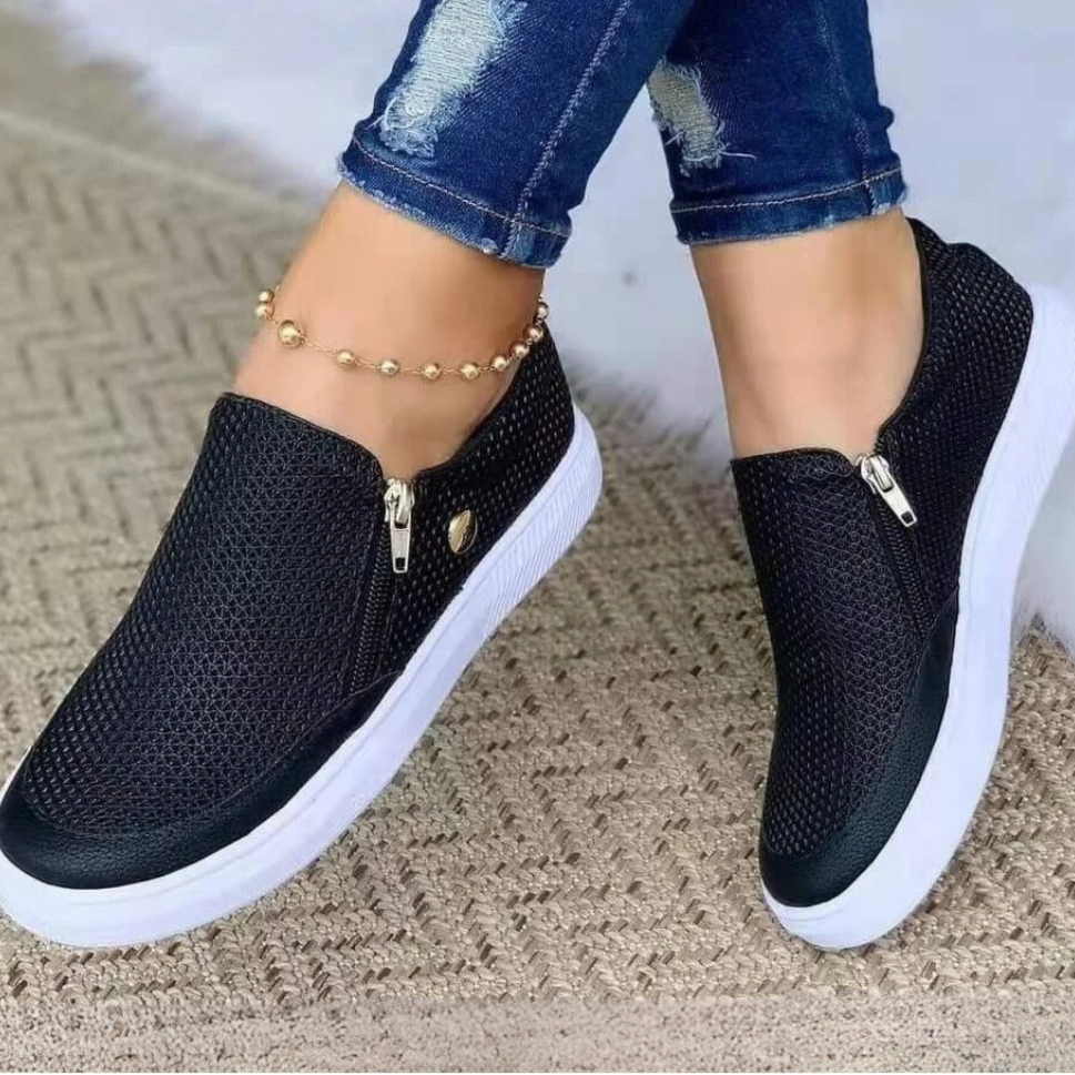 Bertha™ | Zipper Orthopedic Women's Shoes