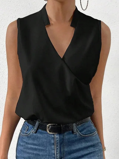 Damen Sommertop V-Ausschnitt – Leichtes Casual Shirt