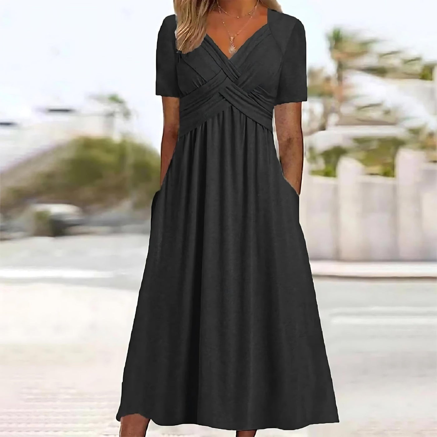 Elegantes langes kleid für frauen