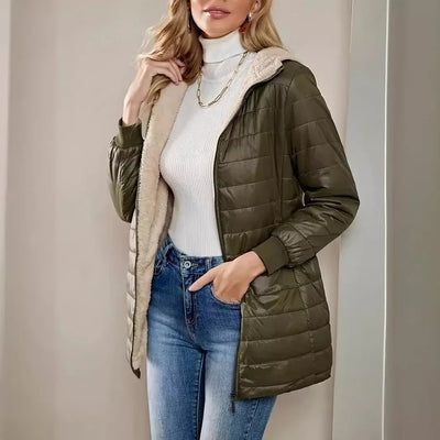 Kapuziner-Steppjacke für Damen