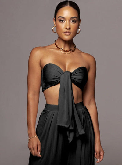 Gesine | Stylisches Schnür-Top-Set für Frauen