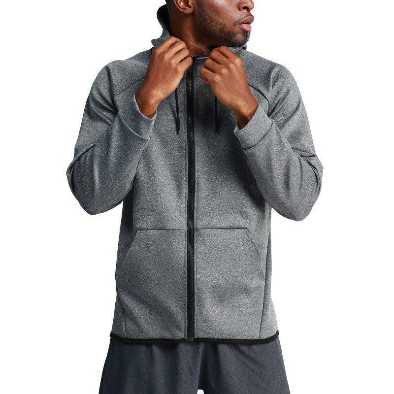 Herren Sportjacke mit Kapuze und praktischen Taschen Aliams