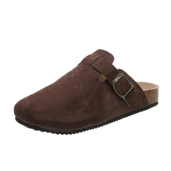 Unisex Klassisch Gürtel Detail Flache Clogs | Sommer