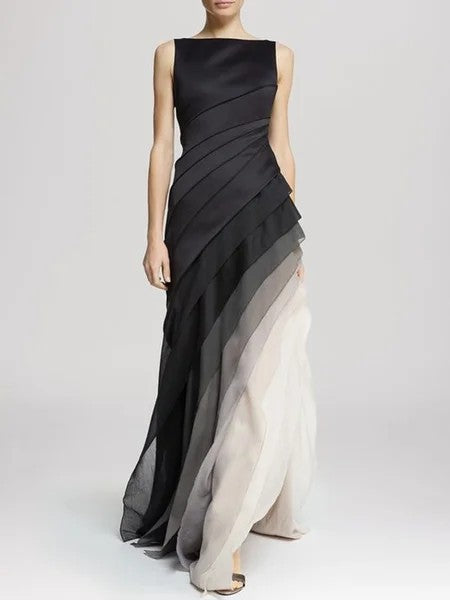 Elegantes ärmelloses maxikleid