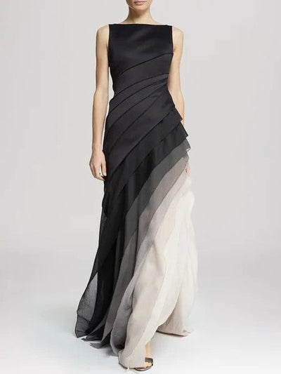 Elegantes ärmelloses maxikleid