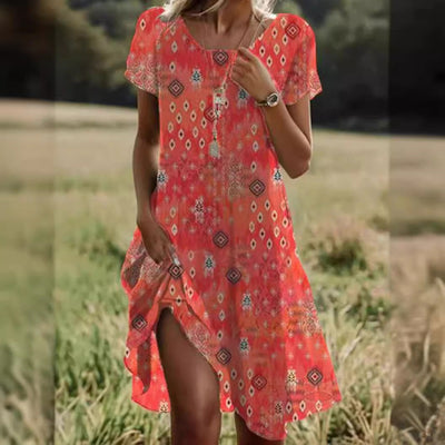 Kleid im vintage-stil für frauen