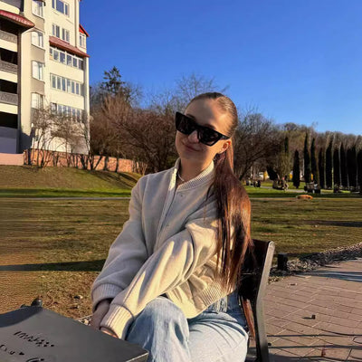 Boridashop | Pilotenjacke mit gerippter Struktur und Stehkragen