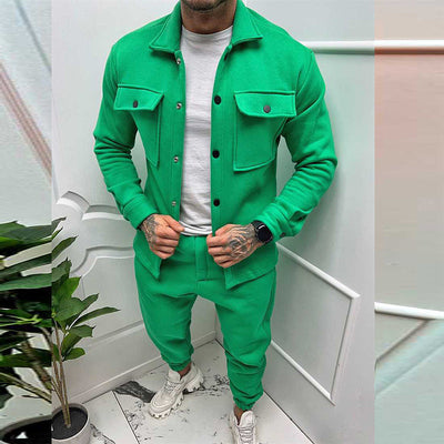 Herren stylischer Freizeitanzug mit praktischen Taschen und modernem Schnitt Aliams