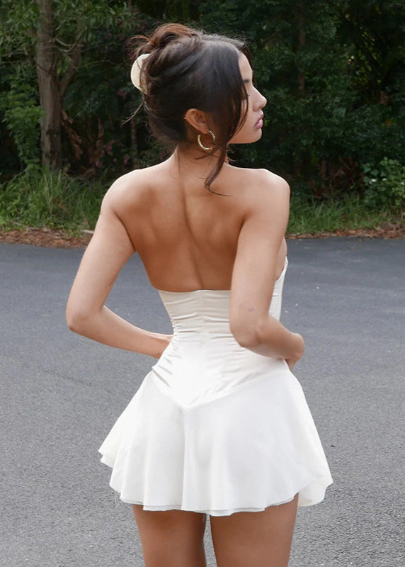 Damen Minikleid im Korsett-Design – ärmellos und enganliegend