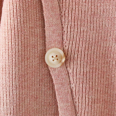 Knopfbesetztes Strickset für Damen