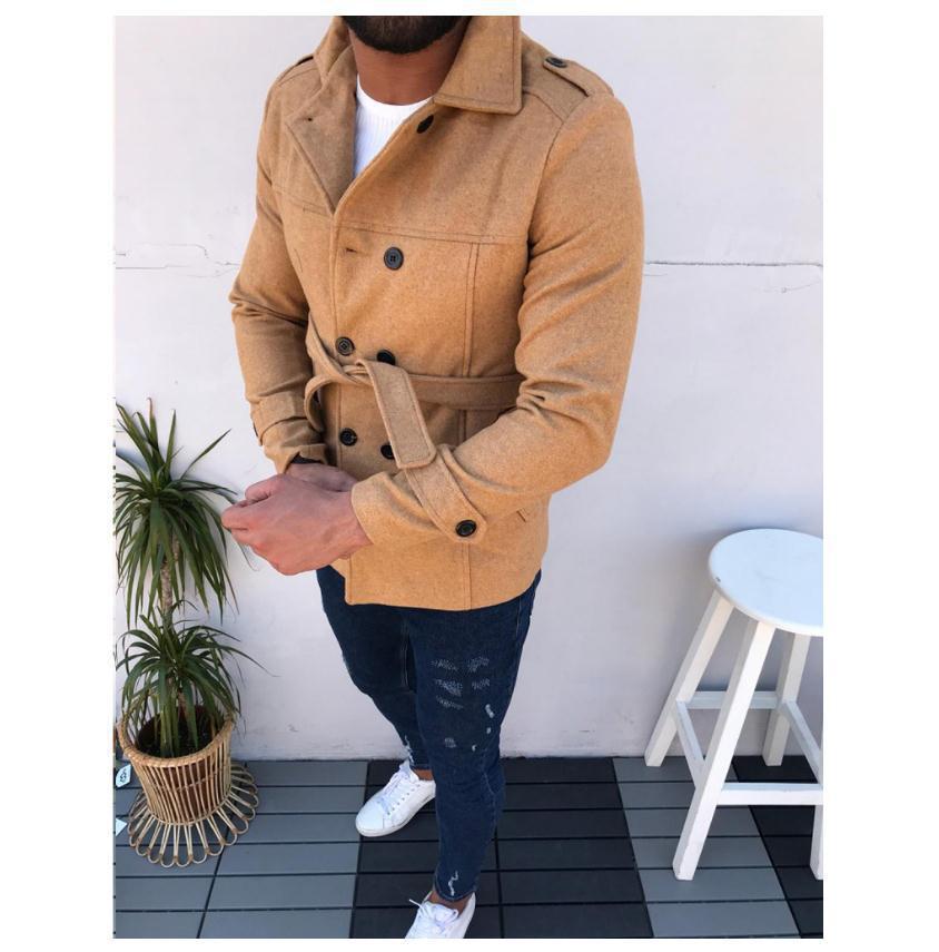 Herren modische und funktionale Trenchcoat-Jacke Aliams
