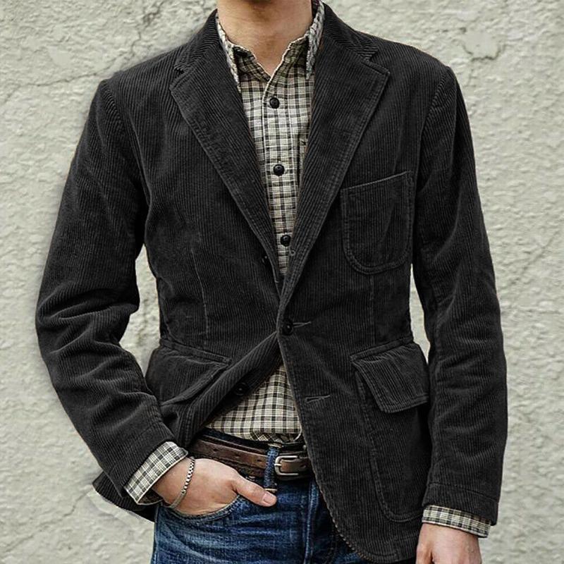 Herren schicke Cordjacke mit praktischen Taschen Aliams