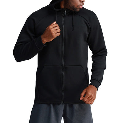 Herren Sportjacke mit Kapuze und praktischen Taschen Aliams