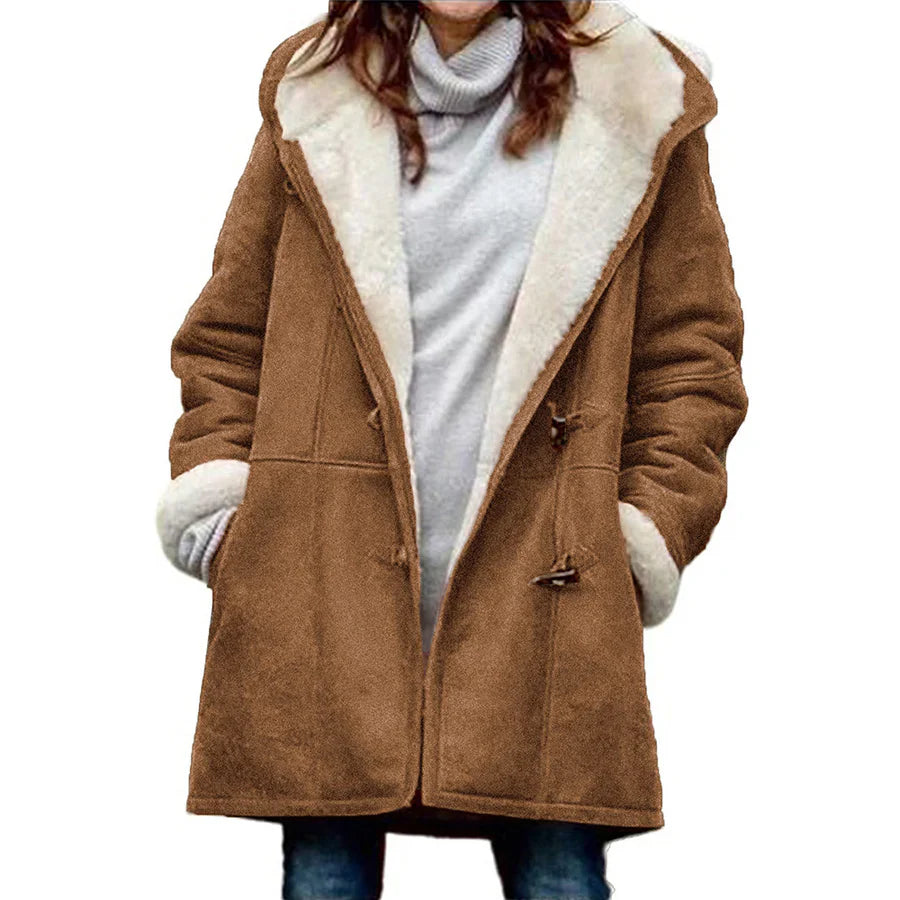 Kapuzen-Dufflecoat für Damen
