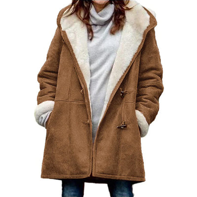 Kapuzen-Dufflecoat für Damen