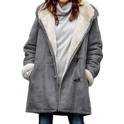 Kapuzen-Dufflecoat für Damen