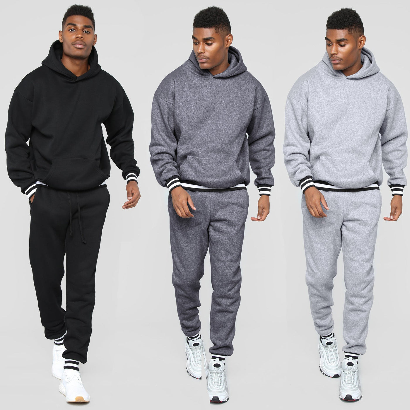 Herren Sportliches Sweatshirt und Jogginghose Set Aliams