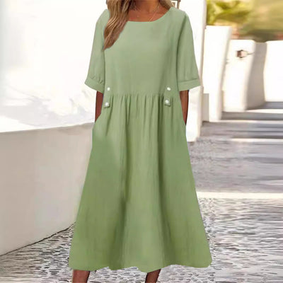 Lottie -  Leichtes Sommerkleid aus Baumwolle und Leinen