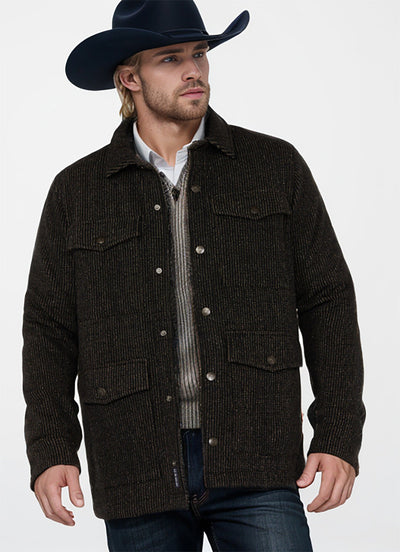 Herren strapazierfähige Utility-Jacke mit zwei großen Taschen Aliams