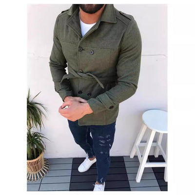 Herren modische und funktionale Trenchcoat-Jacke Aliams