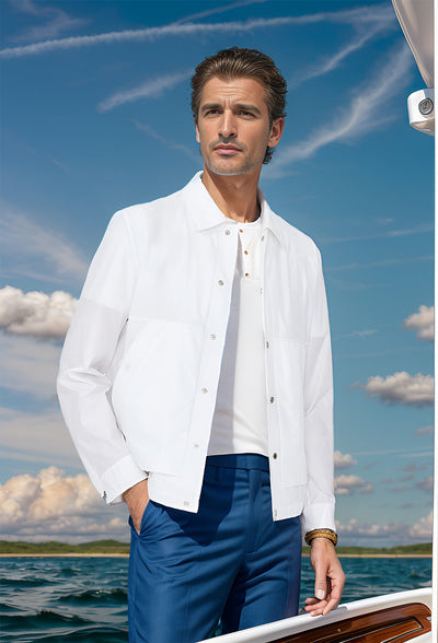 Herren modische Übergangsjacke mit praktischen Taschen Aliams