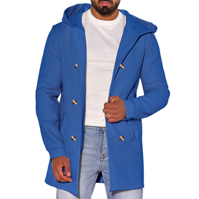 Herren modische Parkajacke mit praktischen Taschen und Kapuze Aliams