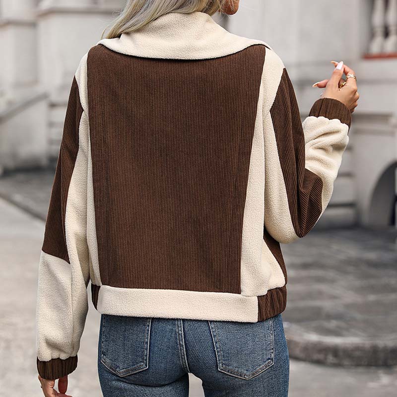 Verstellbare Kragenjacke für Damen