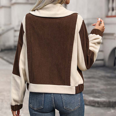 Verstellbare Kragenjacke für Damen