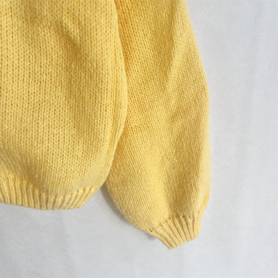 Einfarbiger Rundhals-Lace-Up-Cardigan