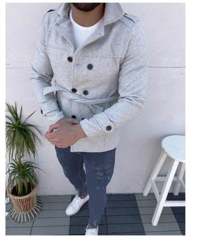 Herren modische und funktionale Trenchcoat-Jacke Aliams